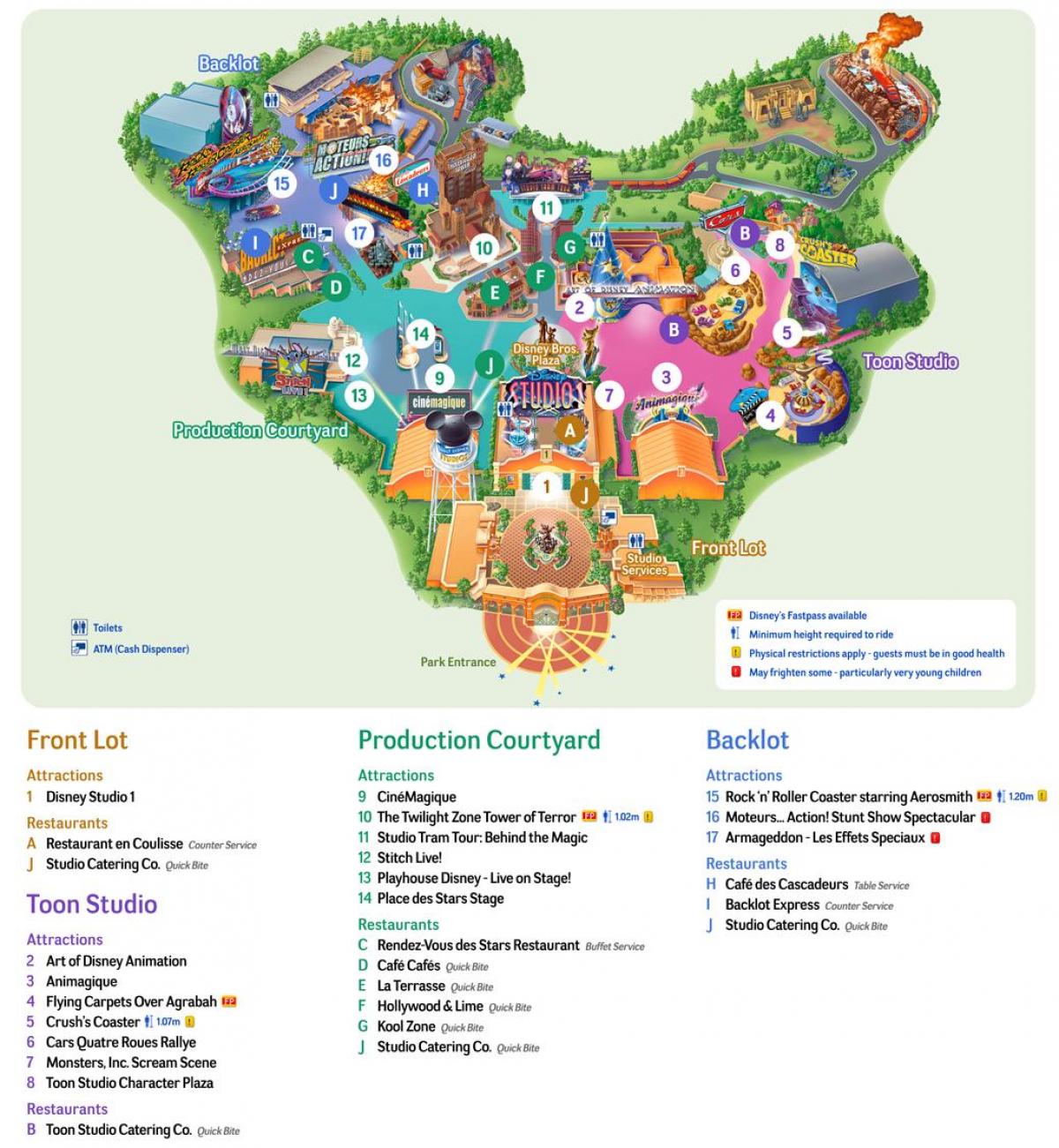 რუკა Disney Studios