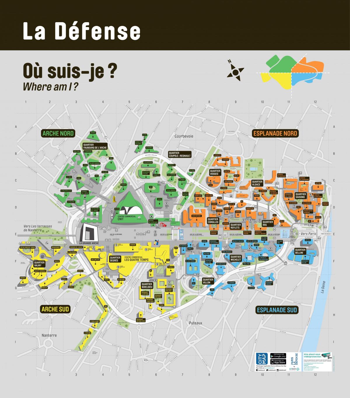 რუკა La Défense