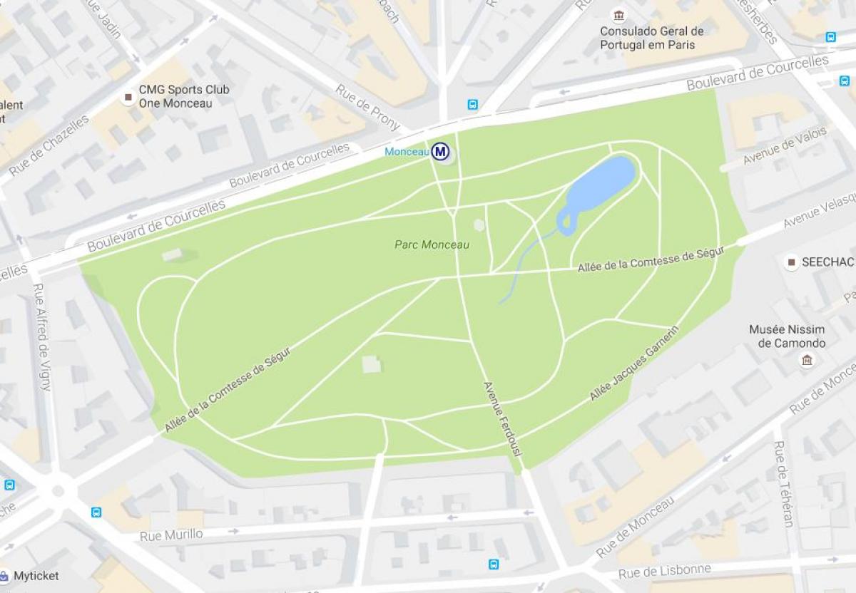 რუკა Parc Monceau