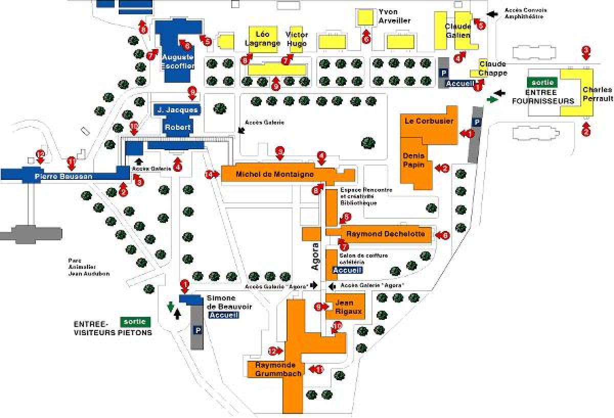 რუკა Georges-Clemenceau საავადმყოფოს
