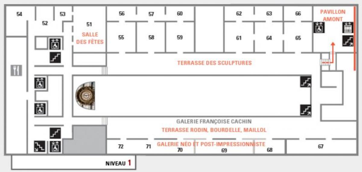 რუკა Musée d ' Orsay დონე 2