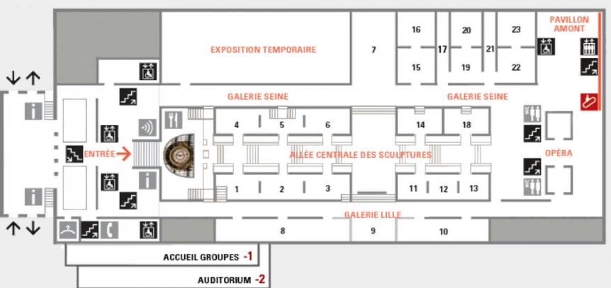 რუკა Musée d ' Orsay