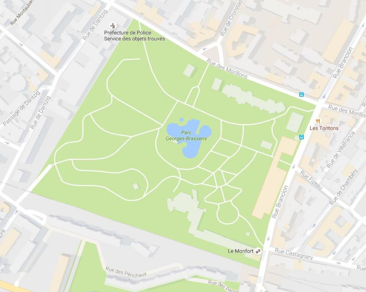 რუკა Parc Georges-Brassens