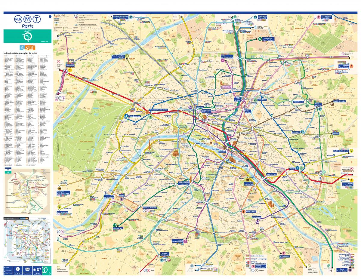 რუკა RATP მეტრო