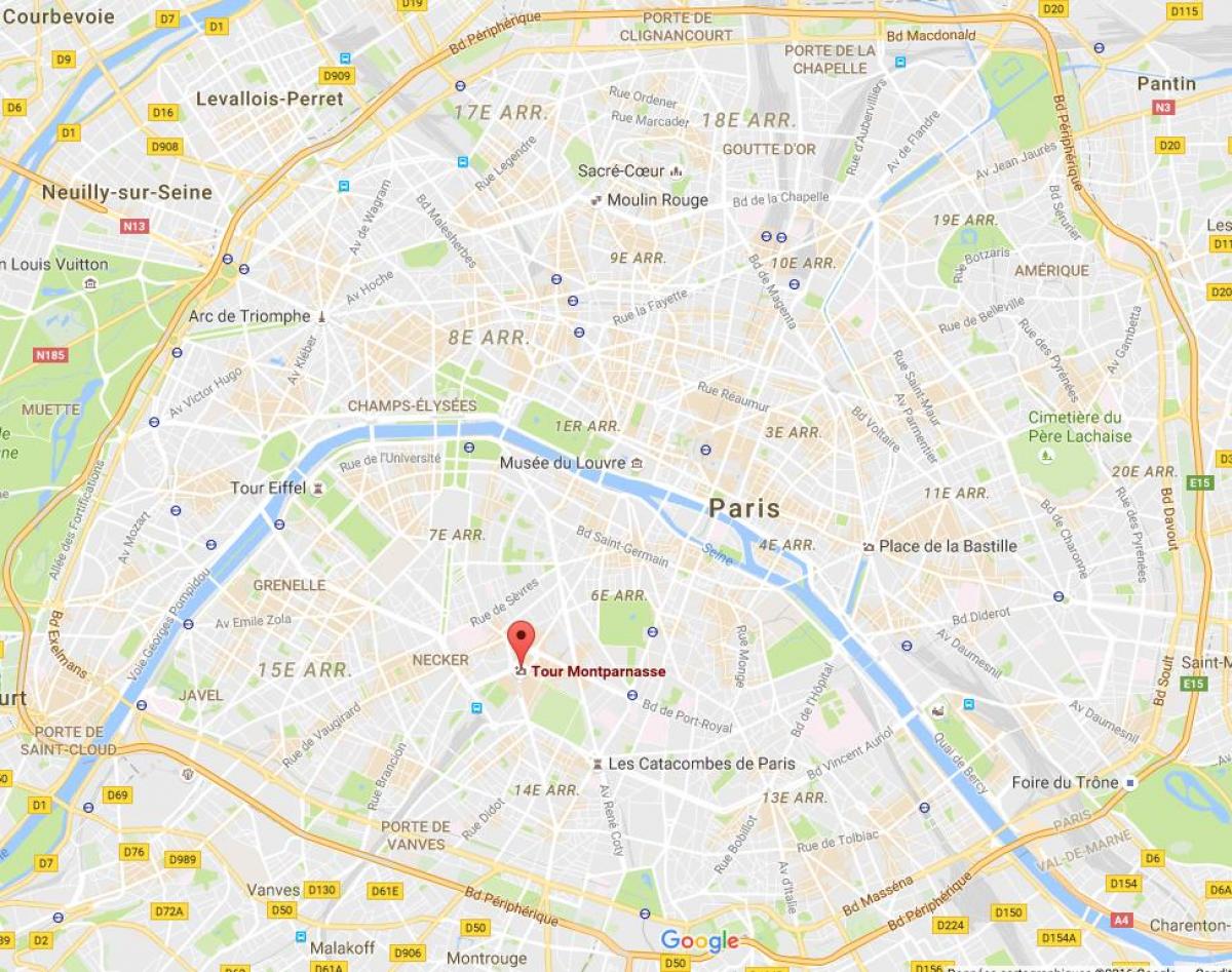 რუკა Tour Montparnasse