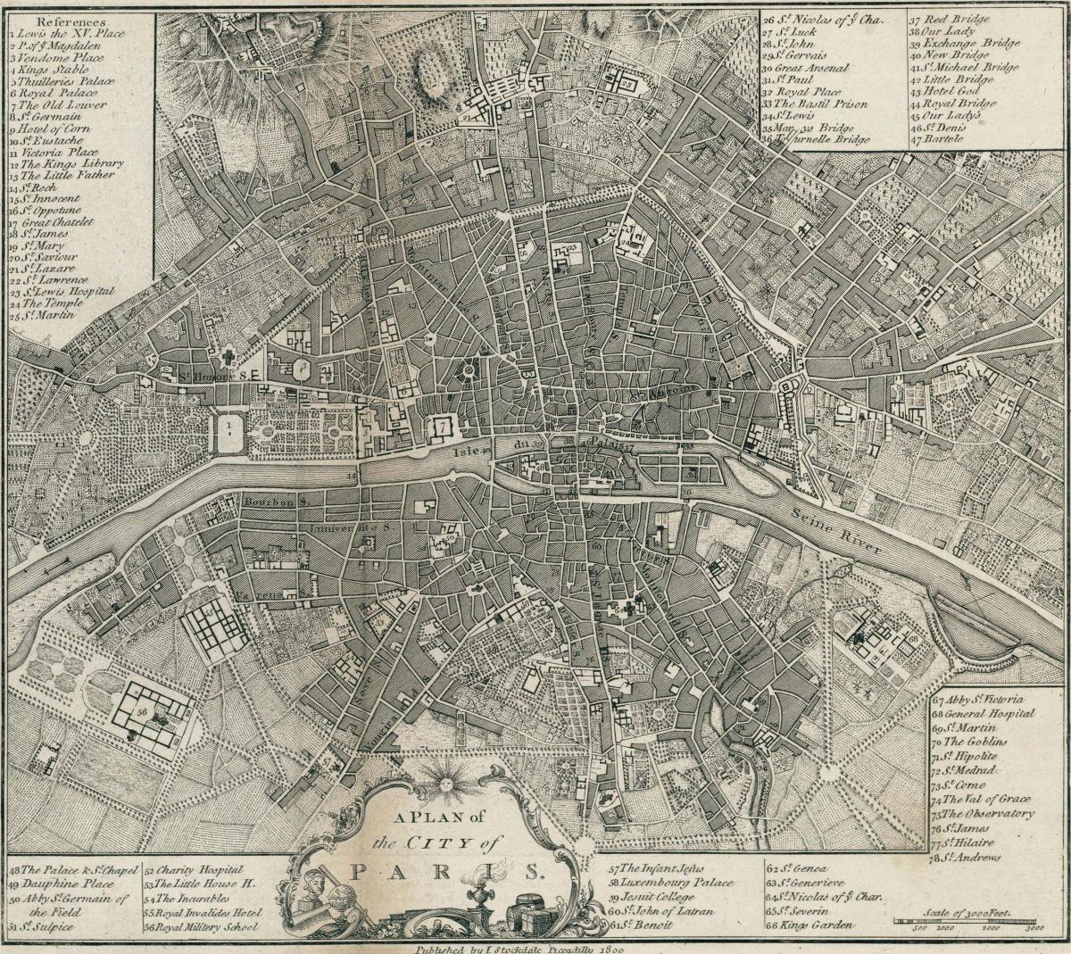 რუკა პარიზის 1800