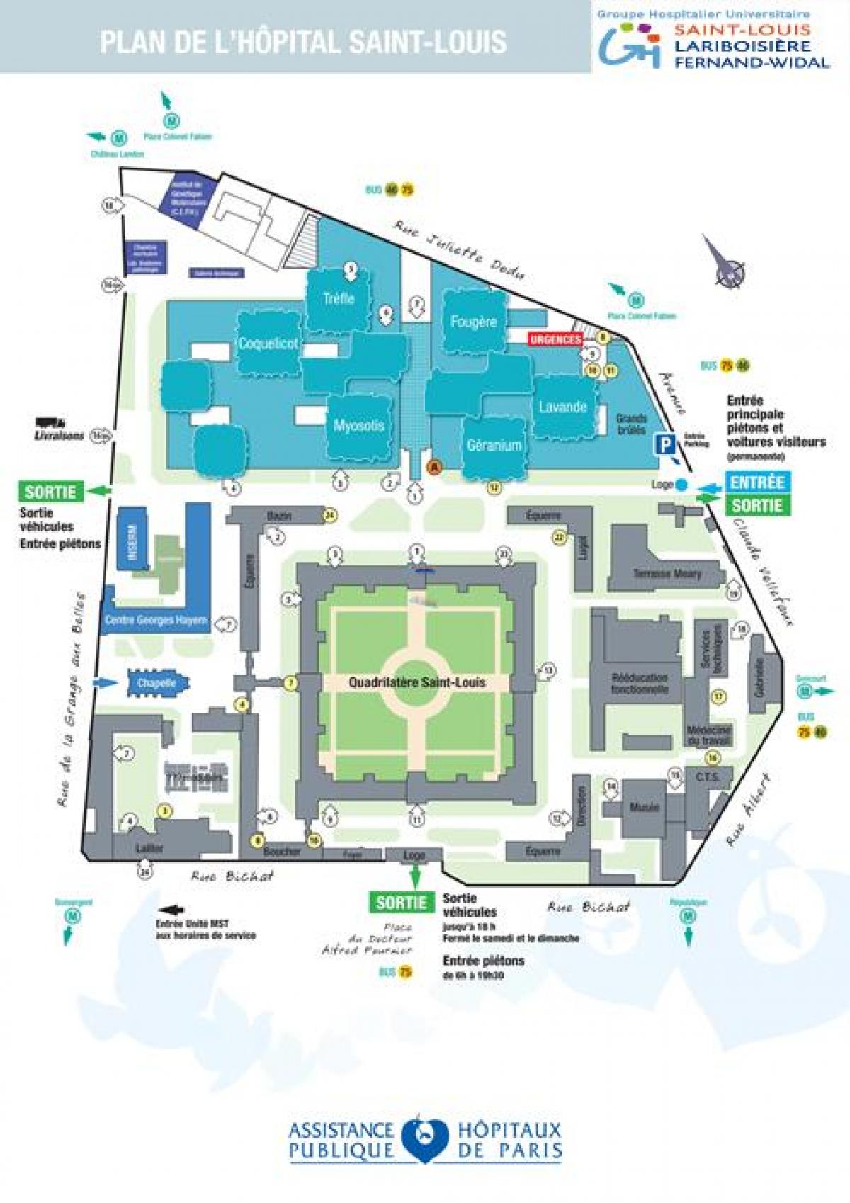 რუკა სენ-ლუი საავადმყოფოს