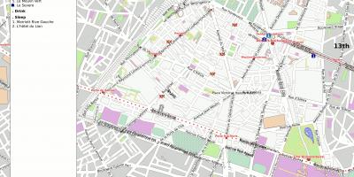 რუკა 14 arrondissement პარიზში