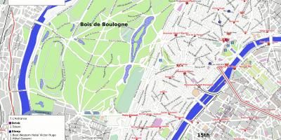 რუკა 16 arrondissement პარიზში