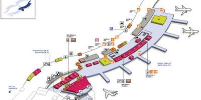 რუკა CDG აეროპორტის ტერმინალის 2C