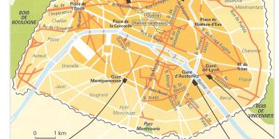 რუკა Haussmann პარიზში