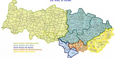რუკა Val d ' Oise